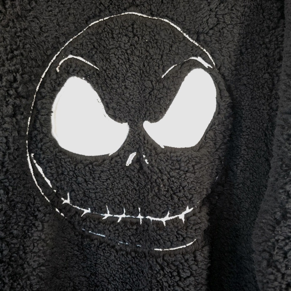 Tim Burtons The Nightmare Before Christmas Fleece Sweatshirt Black Medium Disney